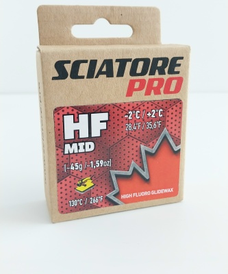 Твердый парафин Sciatore Pro HF Mid (-2°С/+2°С), 45 гр.