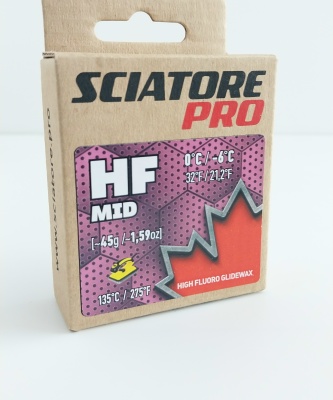 Твердый парафин Sciatore Pro HF Mid (0°С/-6°С), 45 гр.