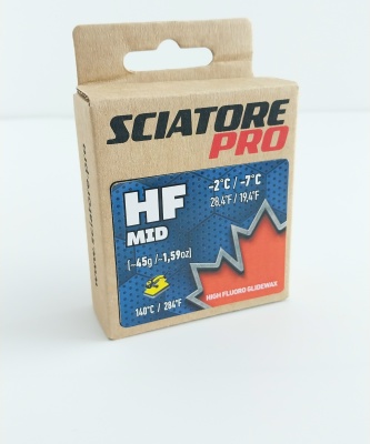 Твердый парафин Sciatore Pro HF Mid (-2°С/-7°С), 45 гр.
