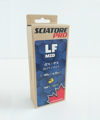 Твердый парафин Sciatore Pro LF Mid (-2°С/-7°С), 180 гр.