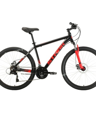 Велосипед Stark Indy 26.1 D Microshift черный/красный