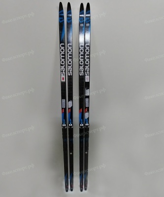 Б/У Беговые лыжи SALOMON S/LAB CARBON SKATE с креплениями Prolink