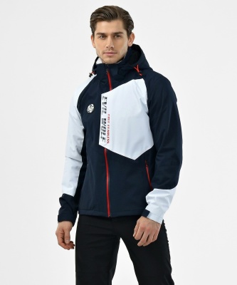 Мужская куртка Evil Wolf (FLEECE) Белый р.М