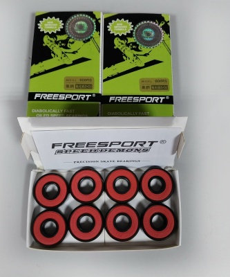 Комплект скоростных керамических подшипников FreeSport 608 8-PK