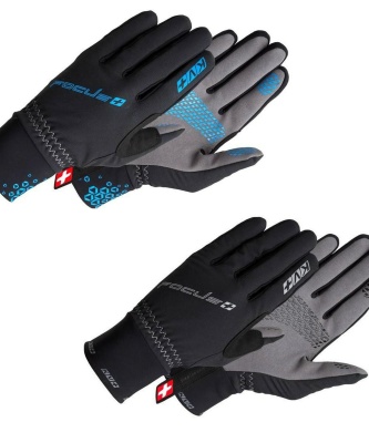 Перчатки KV+ Focus cross country gloves blue\black