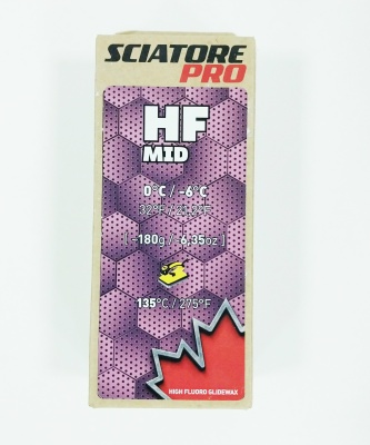 Твердый парафин Sciatore Pro HF Mid (0°С/-6°С), 180 гр.
