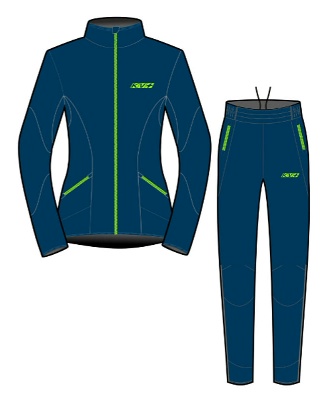 Разминочный костюм KV+ Karina navy/lime
