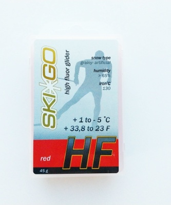 Парафин Ski-Go HF red, +1/-5, 45 г