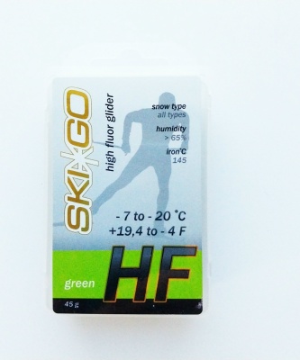 Парафин Ski-Go HF green, -7/-20, 45 г