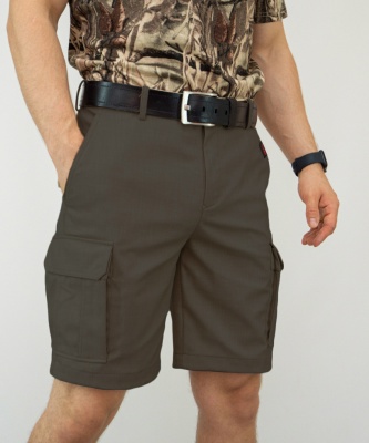 Шорты RAY (Men) Military хаки, черная молния р. 50