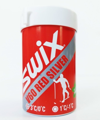Мазь держания SWIX V60 Red/Silver, (+3-0/+1-1 C) 45 g