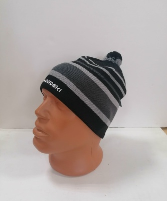 Шапка Nordski Bright Black/Grey